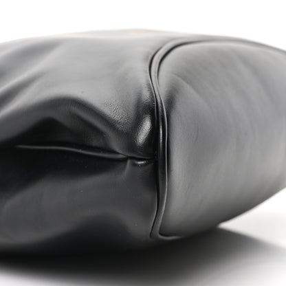 Prada Soft Calf Carey Medium Bucket Bag Black 9 of 10