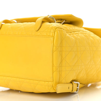 Christian Dior Lambskin Cannage Embroidered Stardust Backpack Yellow 9 of 14