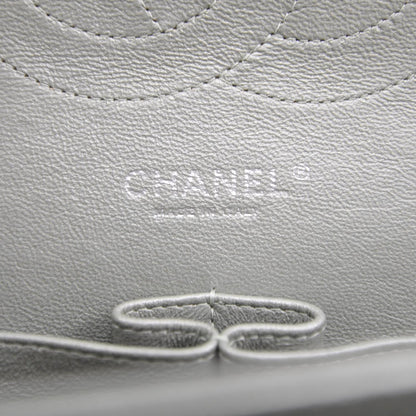 Chanel Lambskin Quilted Jumbo Flap Metallic Teal 8 of 9
