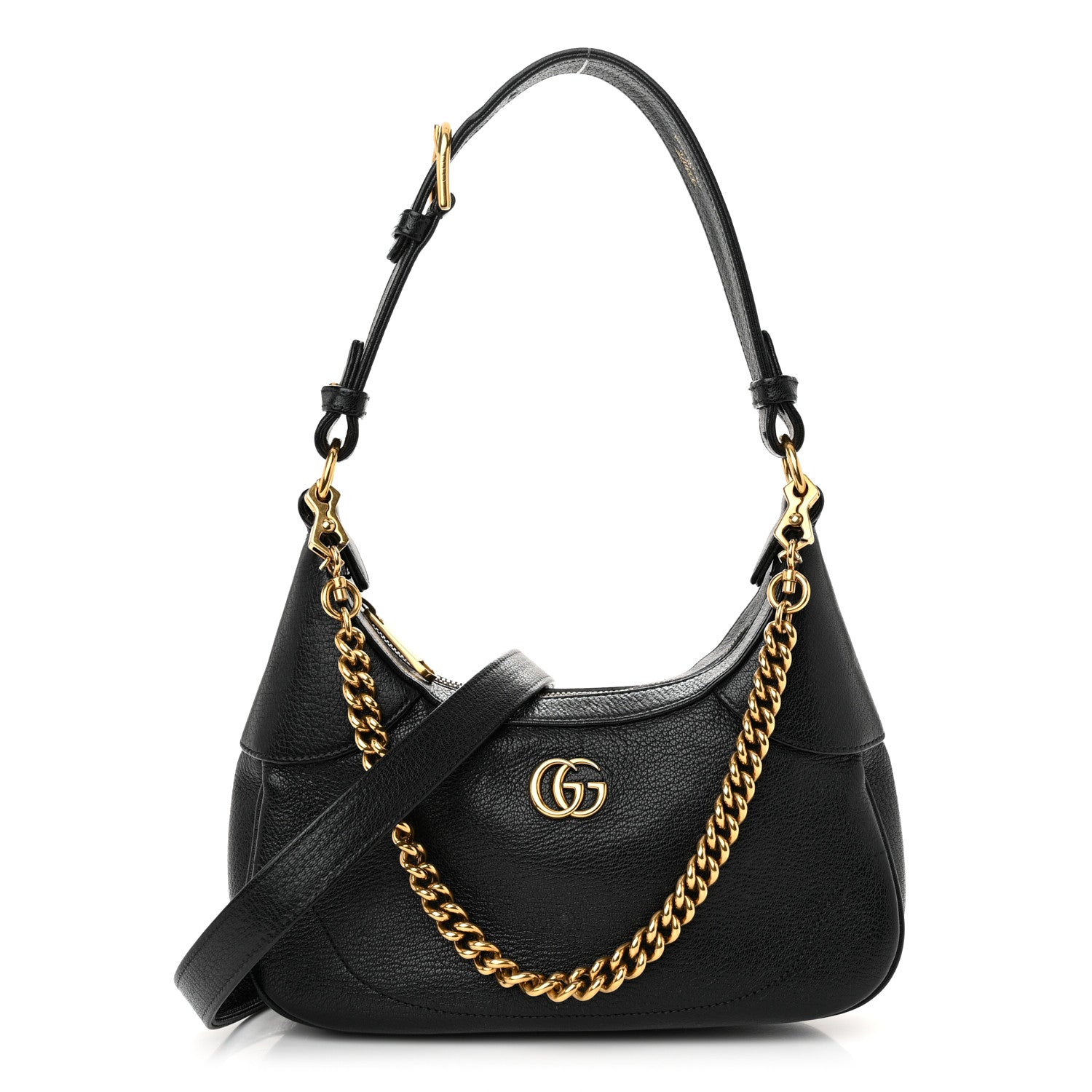 Gucci Goatskin Small Aphrodite Shoulder Bag Black 1 of 9