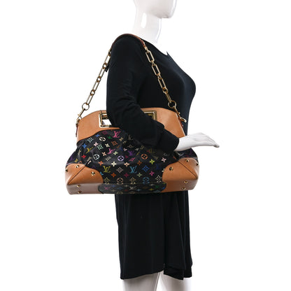 Louis Vuitton Monogram Multicolor Judy GM Black 2 of 8