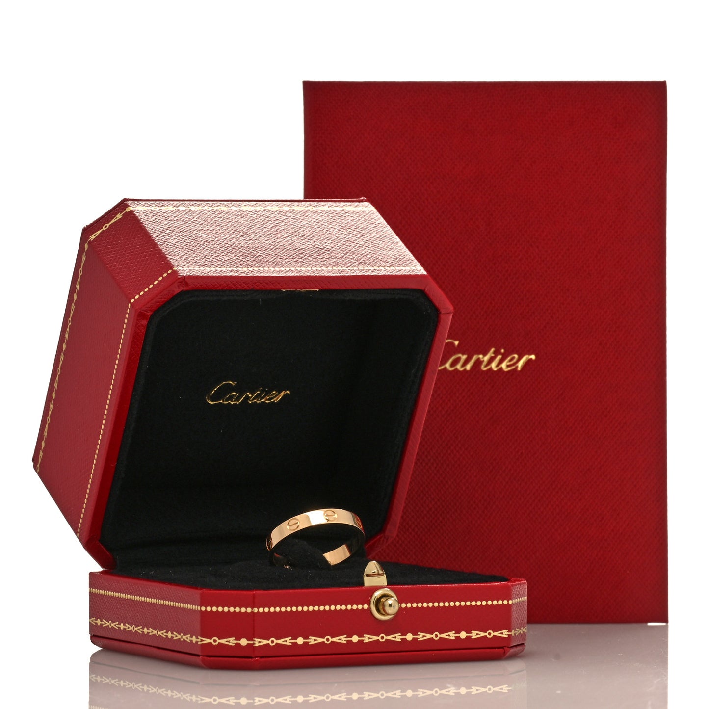 18K Yellow Gold 3.5mm LOVE Wedding Band Ring 59 8.75