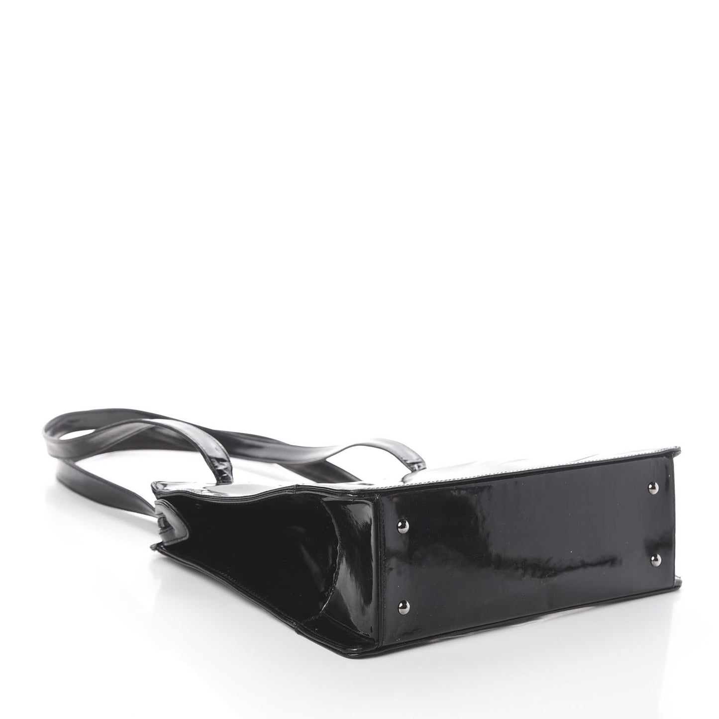 Patent Shoulder Bag Black