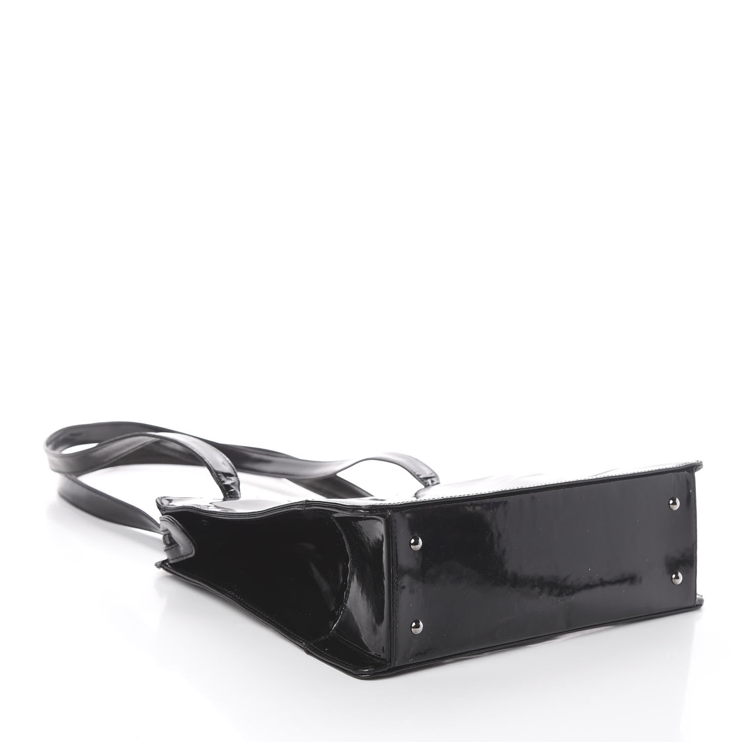 Chanel Patent Shoulder Bag Black 3 of 8