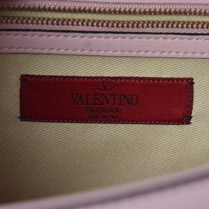 Valentino Garavani Vitello Medium Glam Lock Rockstud Flap Water Rose 6 of 10