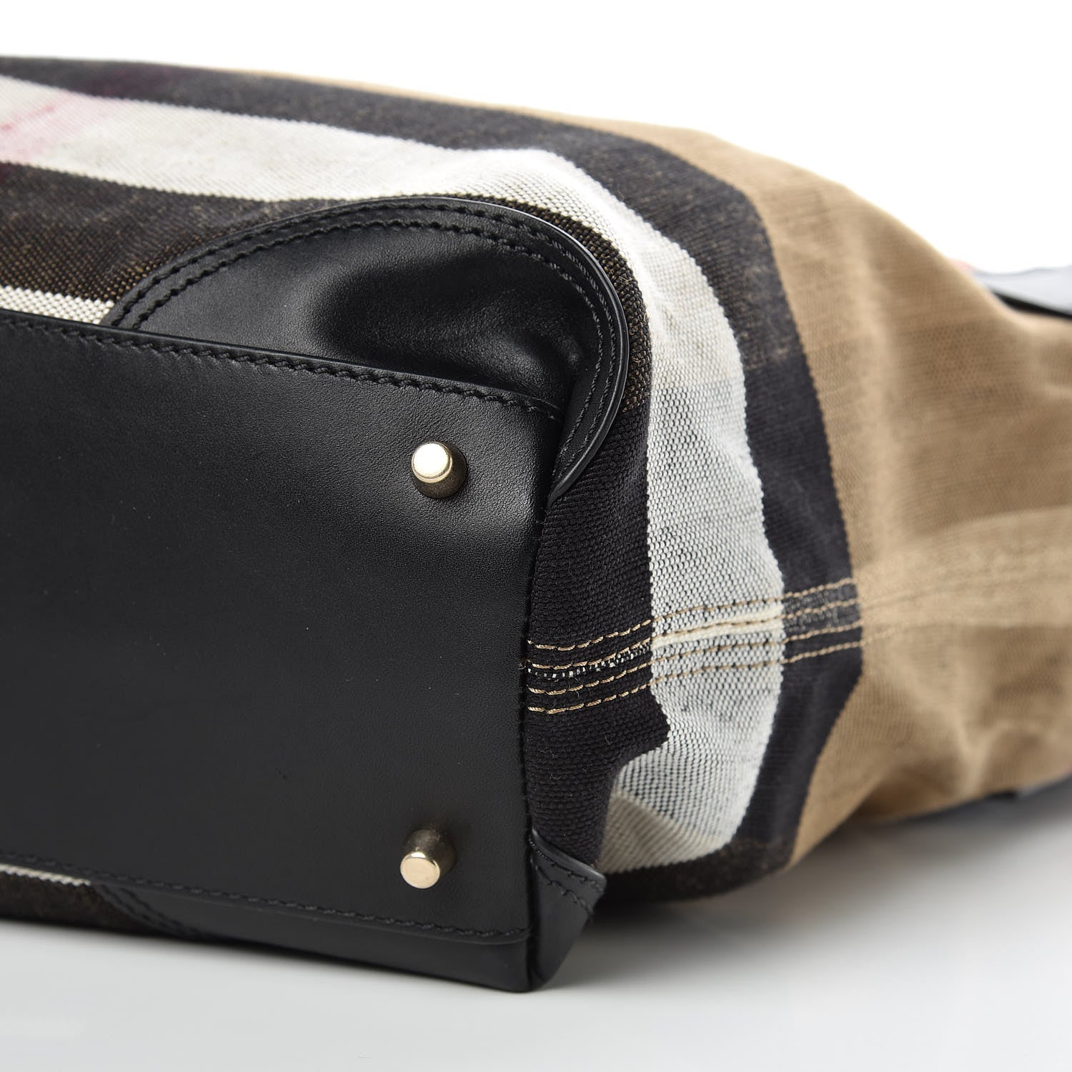 Burberry Canvas Mega Check Medium Maidstone Black 12 of 13