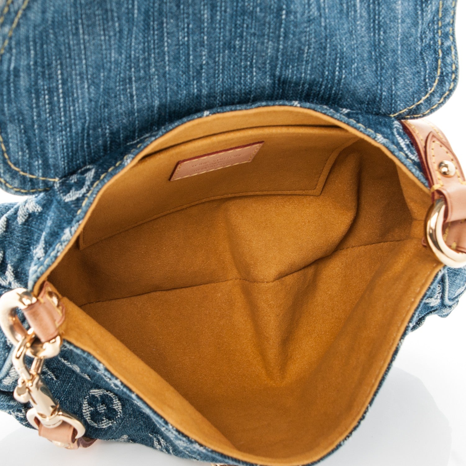Louis Vuitton Monogram Denim Mini Pleaty Blue 5 of 7