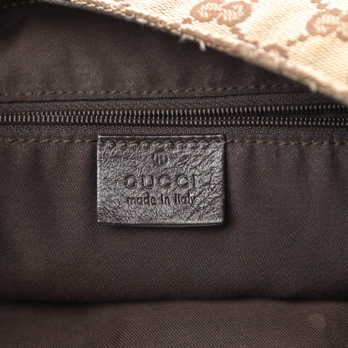 Monogram Large New Ladies Web Hobo Dark Brown