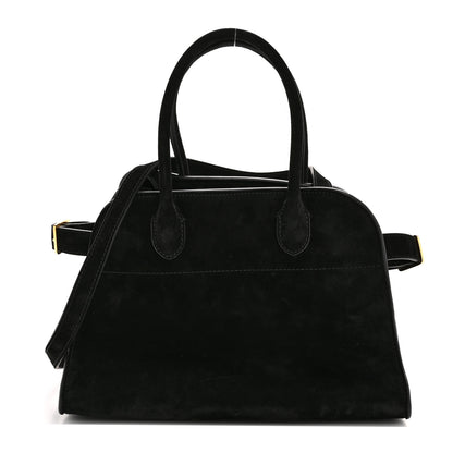 The Row Suede Soft Margaux 10 Bag Black 1 of 11