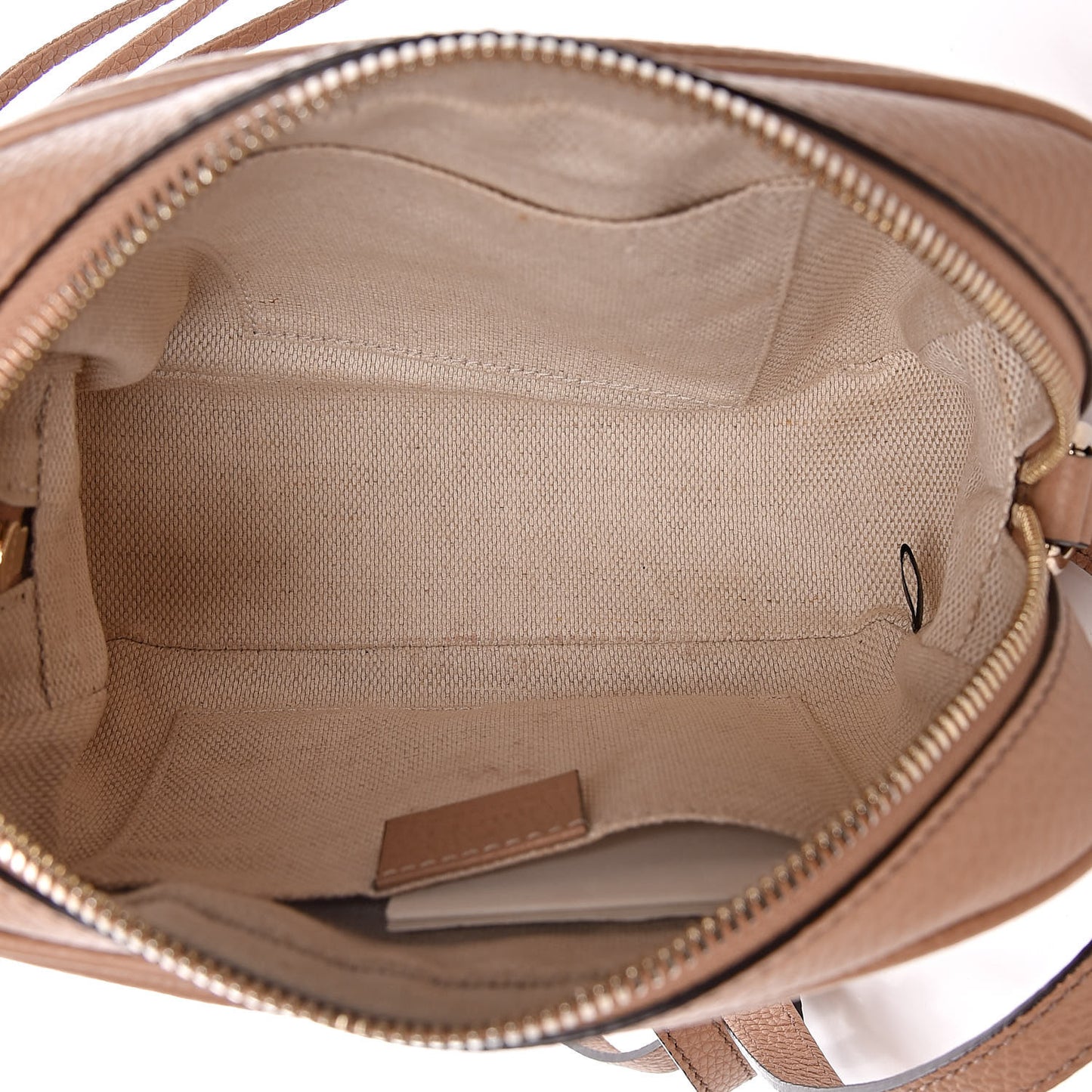 Pebbled Calfskin Small Soho Disco Bag Rose Beige