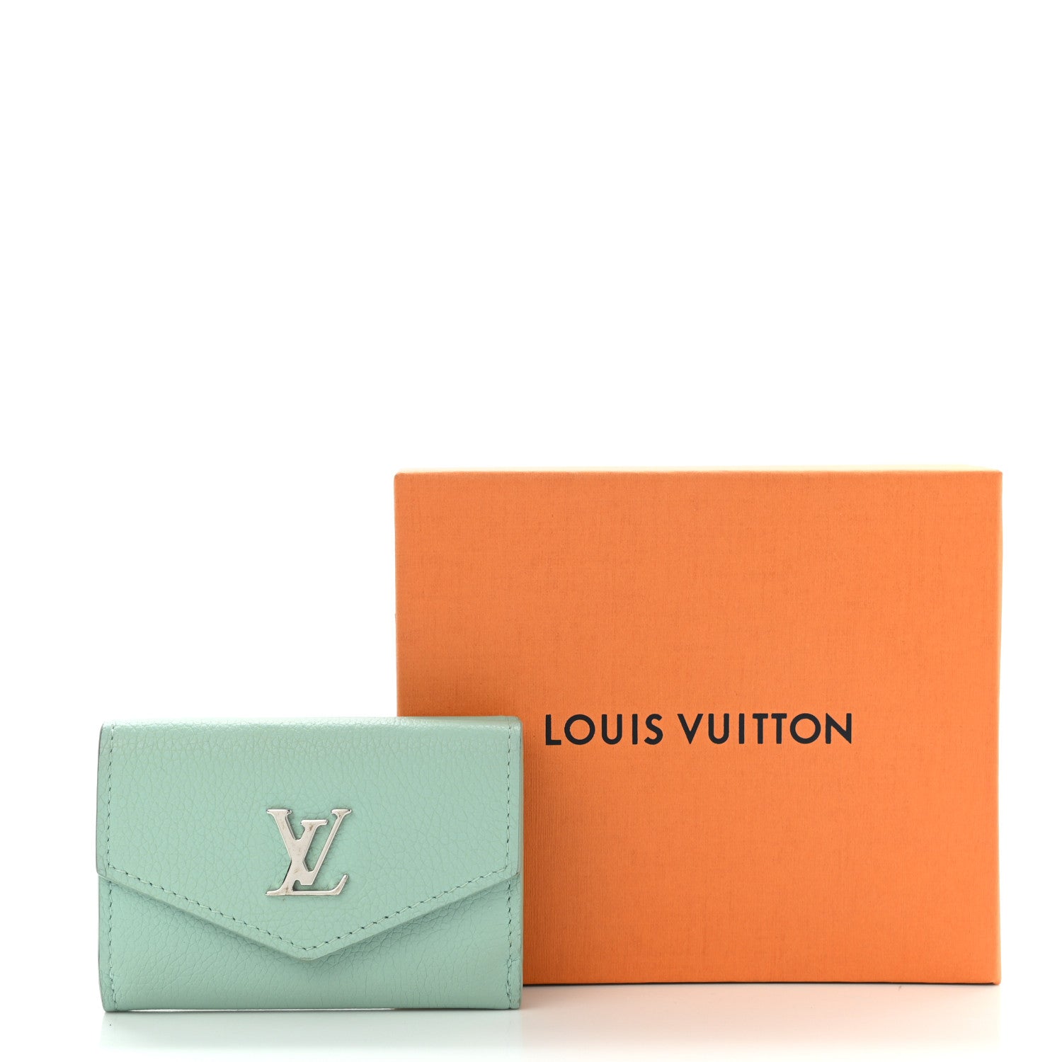 Louis Vuitton Calfskin Lockmini Wallet Menthe 9 of 9