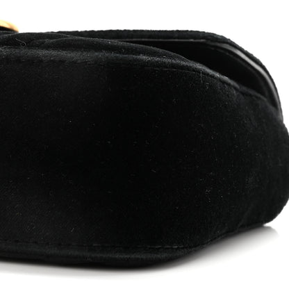 Gucci Velvet Matelasse Mini GG Marmont Shoulder Bag Black 10 of 10