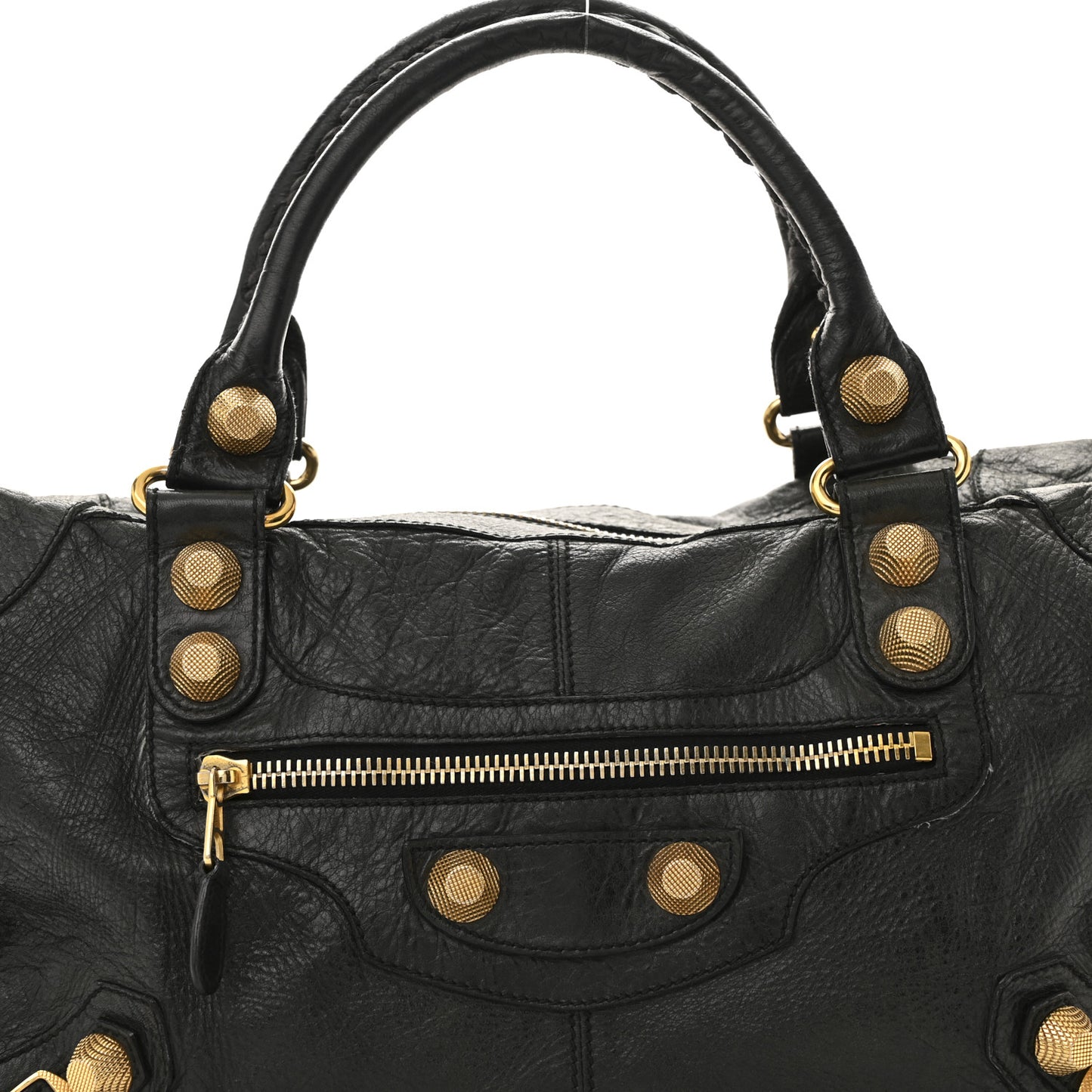 Agneau Giant 21 Gold Hardware Work Black