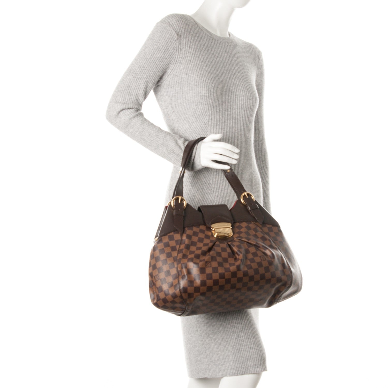 Louis Vuitton Damier Ebene Sistina GM 2 of 7