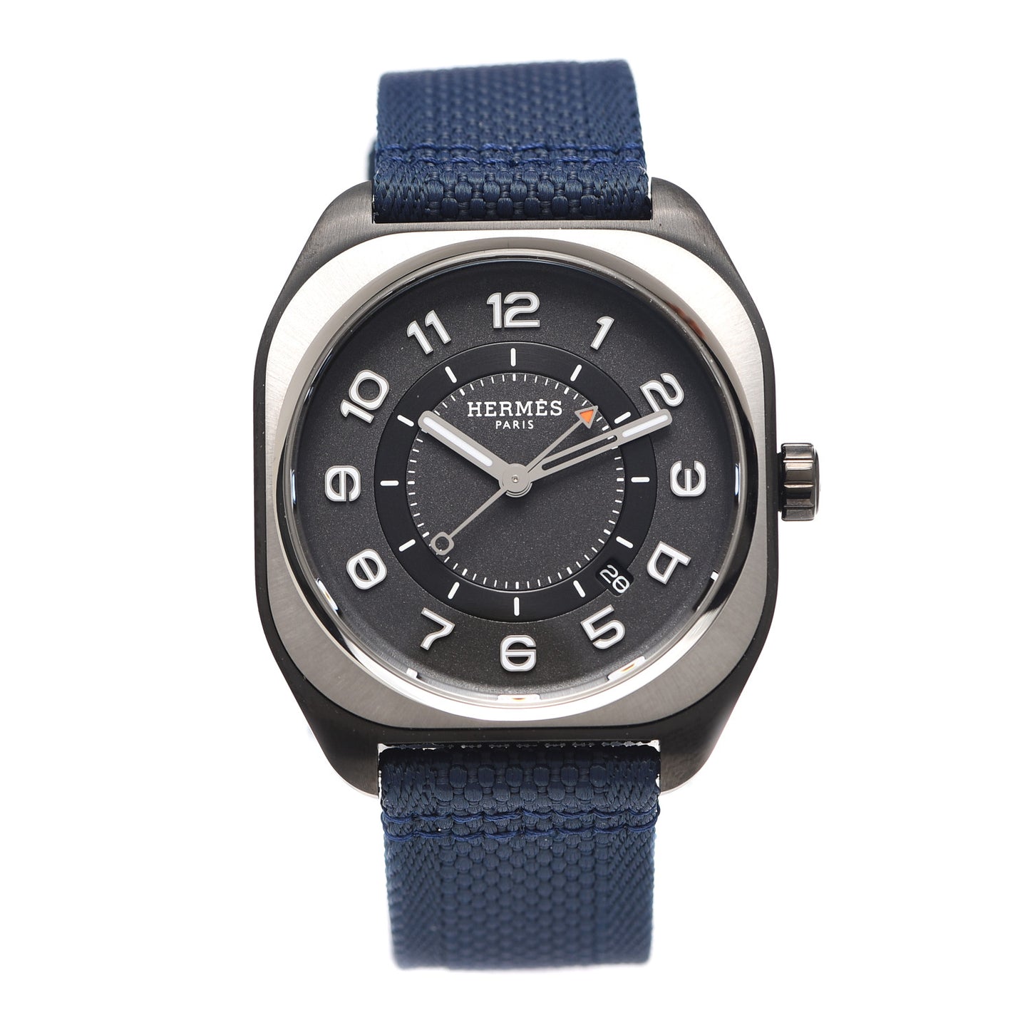 DLC Coated Titanium Nylon 39mm H08 Automatic Watch Bleu Abysse