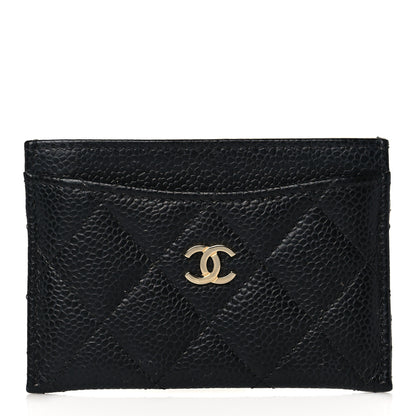 Chanel Caviar Quilted Card Holder Black 1 of 9
