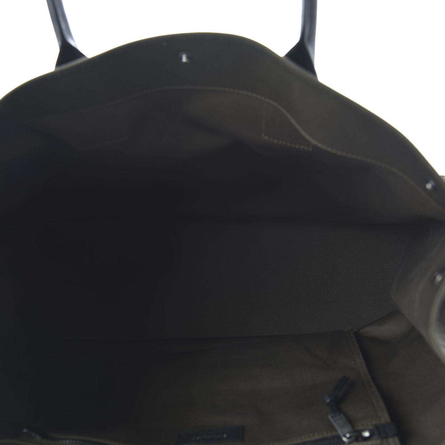 Linen Calfskin Rive Gauche Tote Khaki
