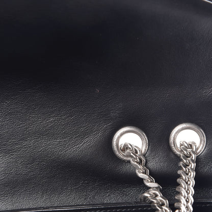 Saint Laurent Calfskin Y Quilted Monogram Medium Loulou Chain Satchel Black 10 of 11