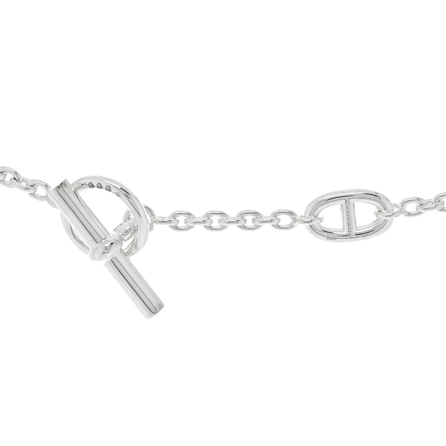 Hermes Sterling Silver Farandole Necklace 80 4 of 5