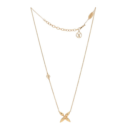 Louis Vuitton Metal Louisette Necklace Gold 2 of 4
