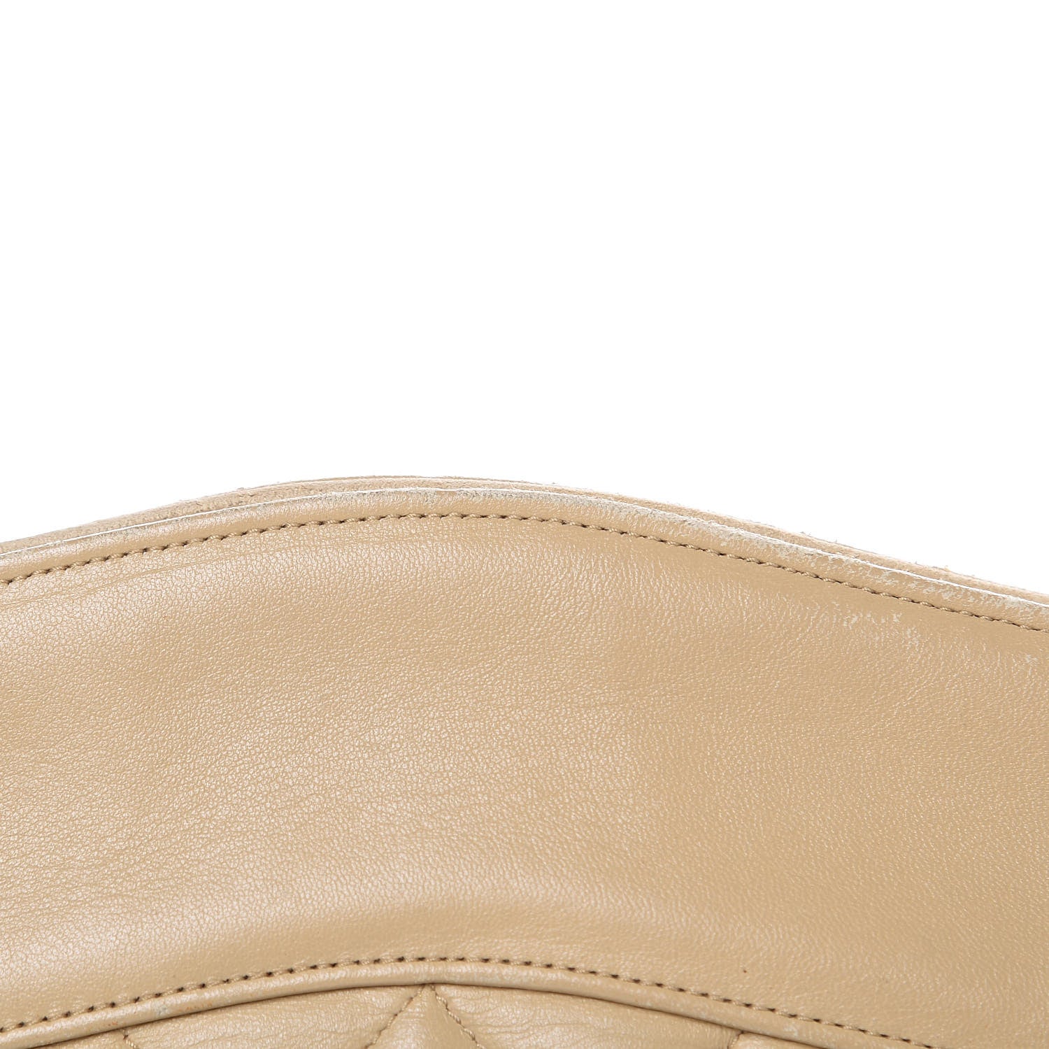 Chanel Lambskin Quilted Shoulder Bag Beige 13 of 17