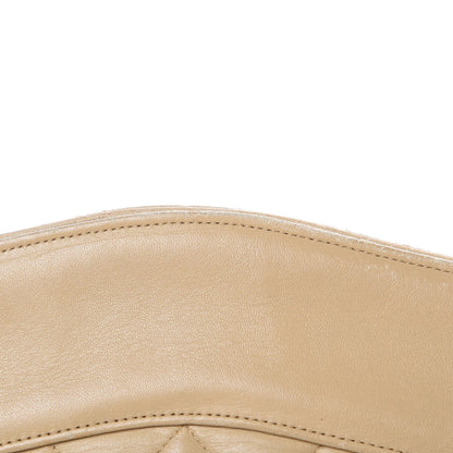 Chanel Lambskin Quilted Shoulder Bag Beige 13 of 17