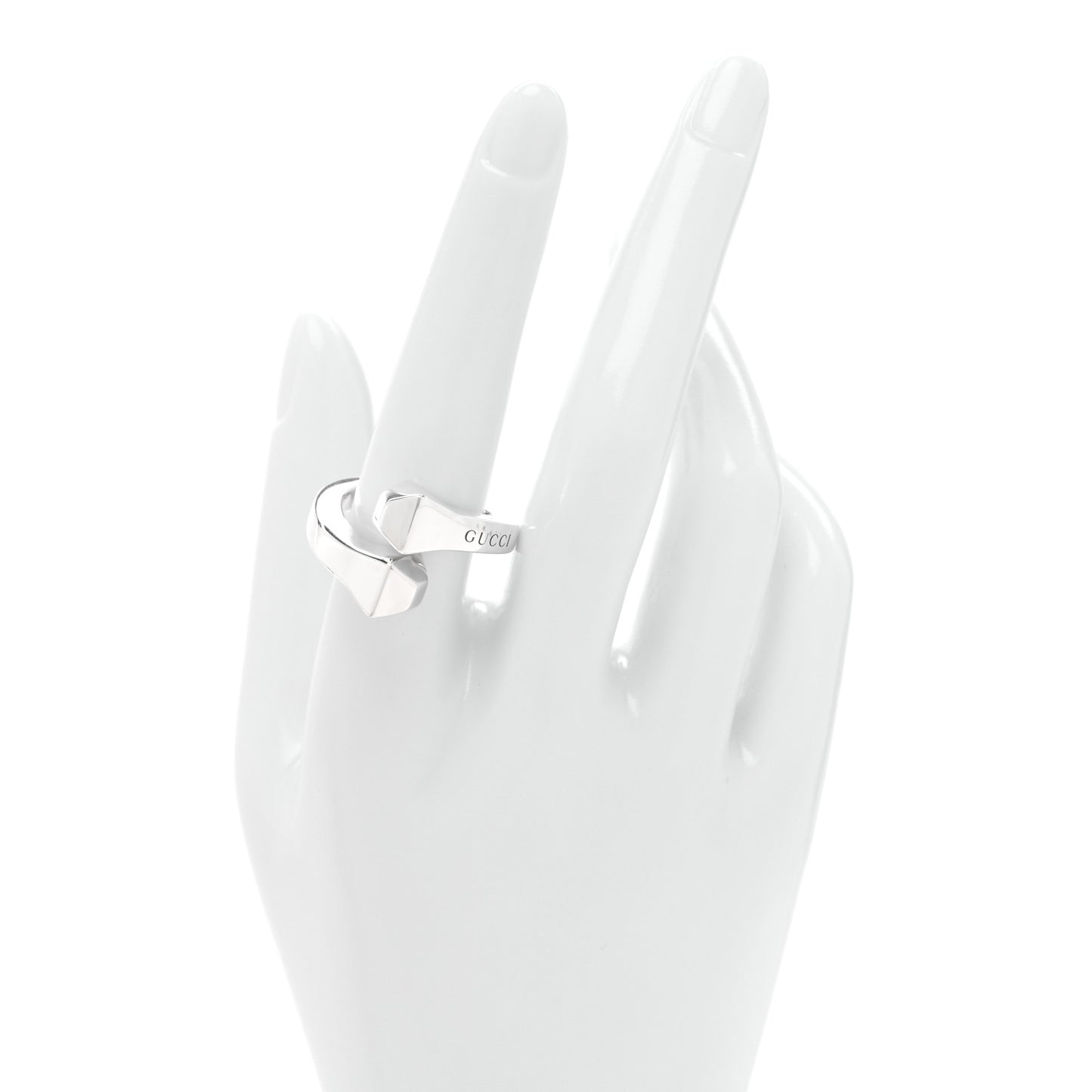 Sterling Silver Chiodo Double Nail Ring 57 8
