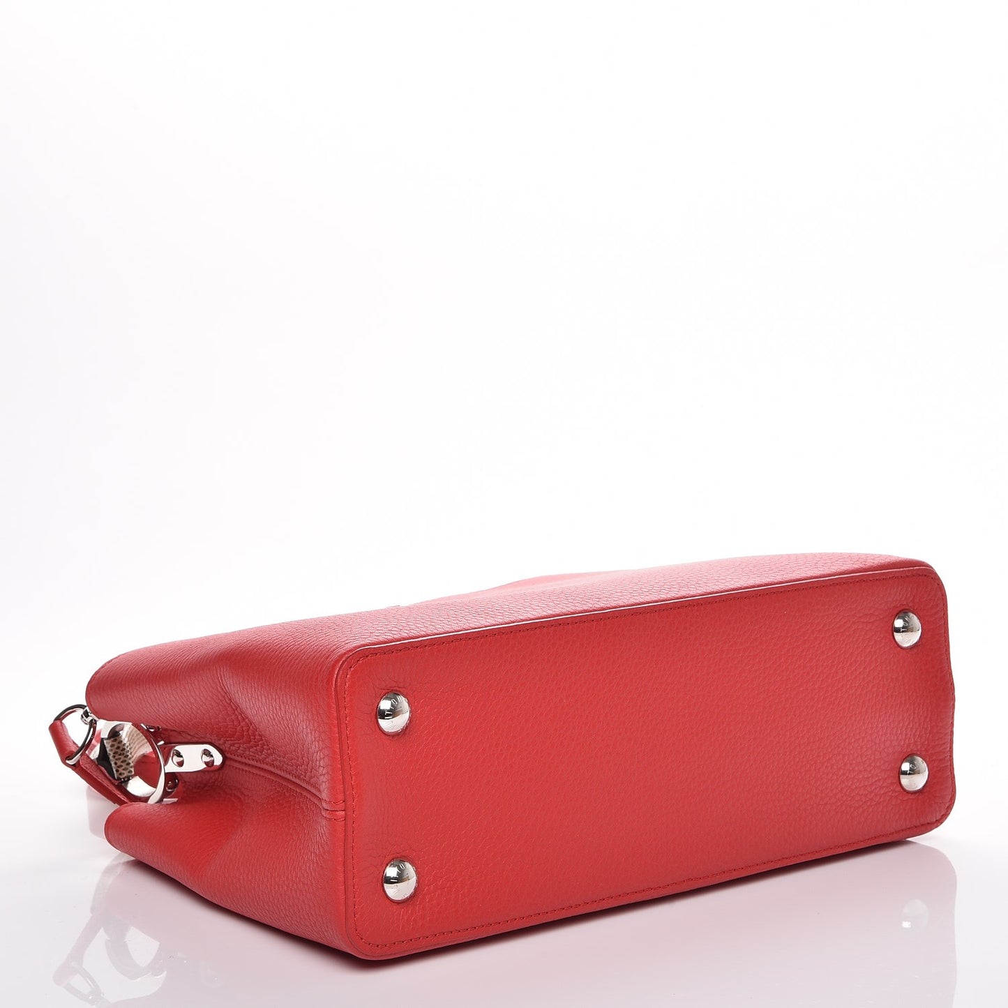 Taurillon Python Capucines PM Rubis