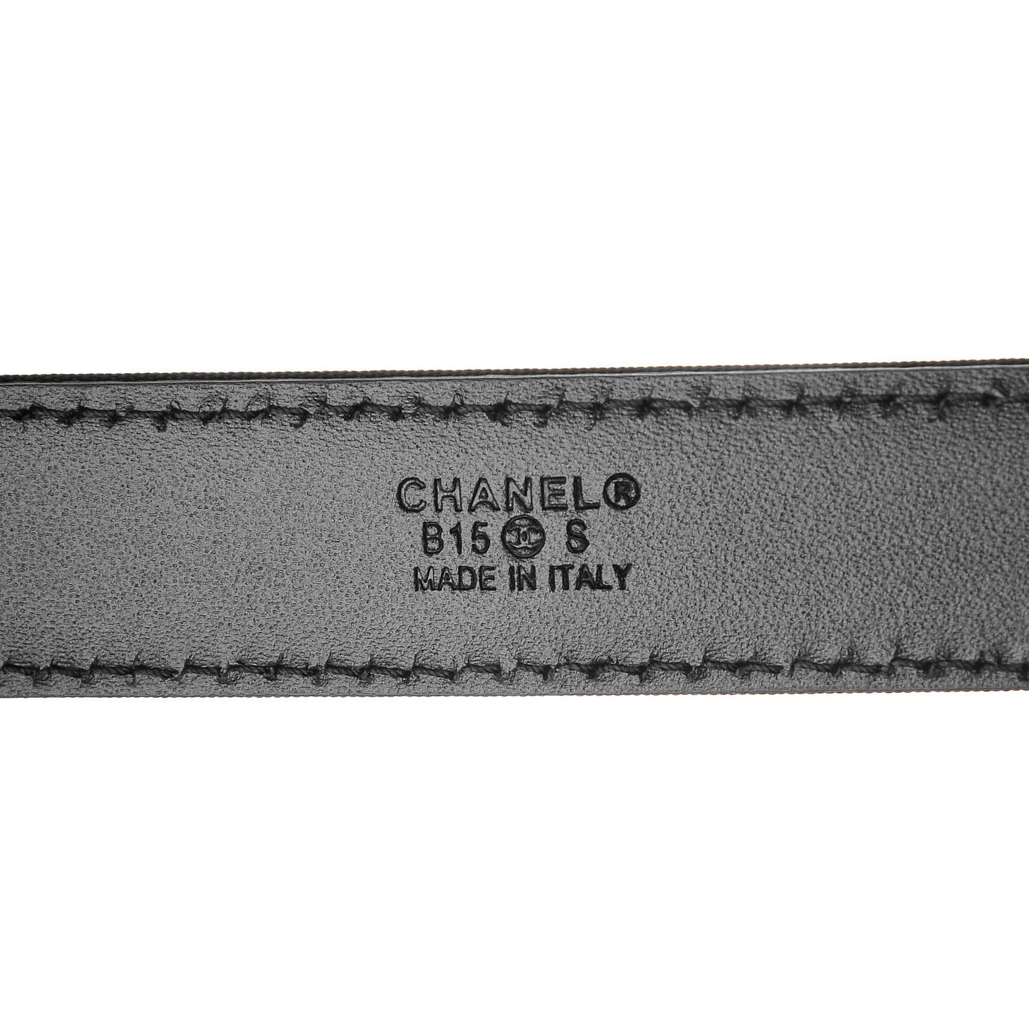 Grosgrain Lambskin Crystal Baguette Logo Belt 85 34 Black