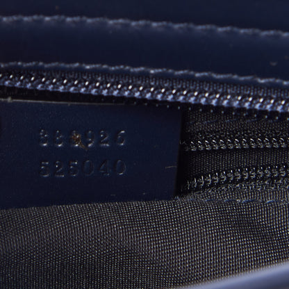 Gucci GG Supreme Monogram Web Flat Messenger Bag Navy 9 of 9