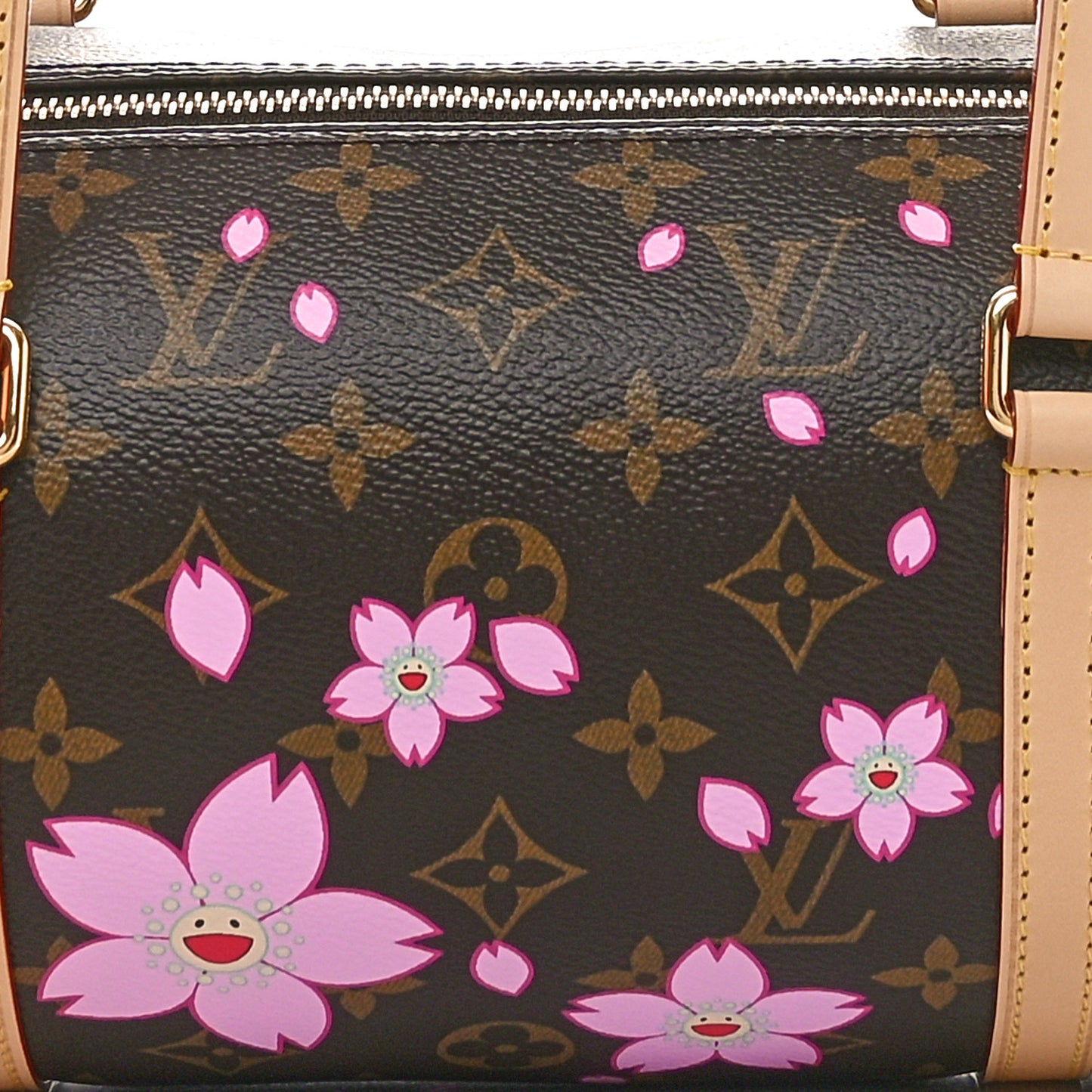 LV X TM Monogram Cherry Blossom Papillon Sakura Brown
