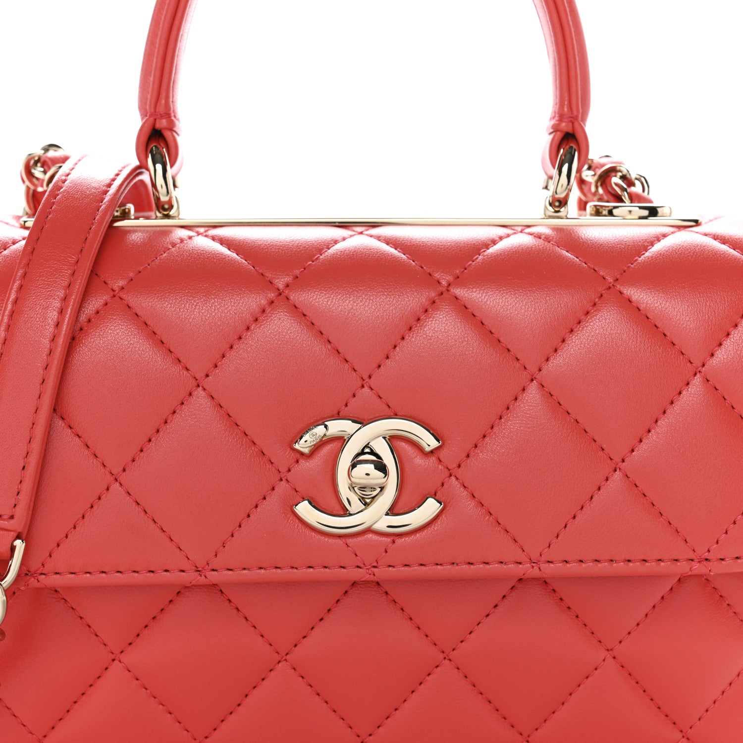 Chanel Lambskin Quilted Small Trendy CC Flap Dual Handle Bag