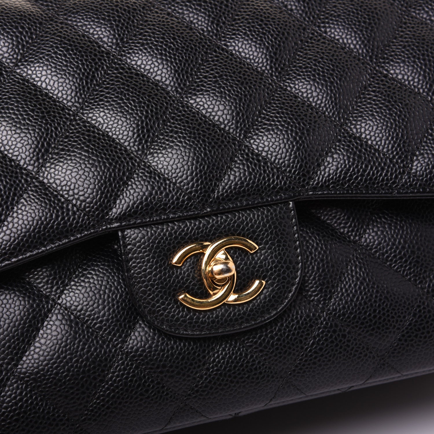 Chanel Caviar Quilted Jumbo Double Flap Black 15 of 15