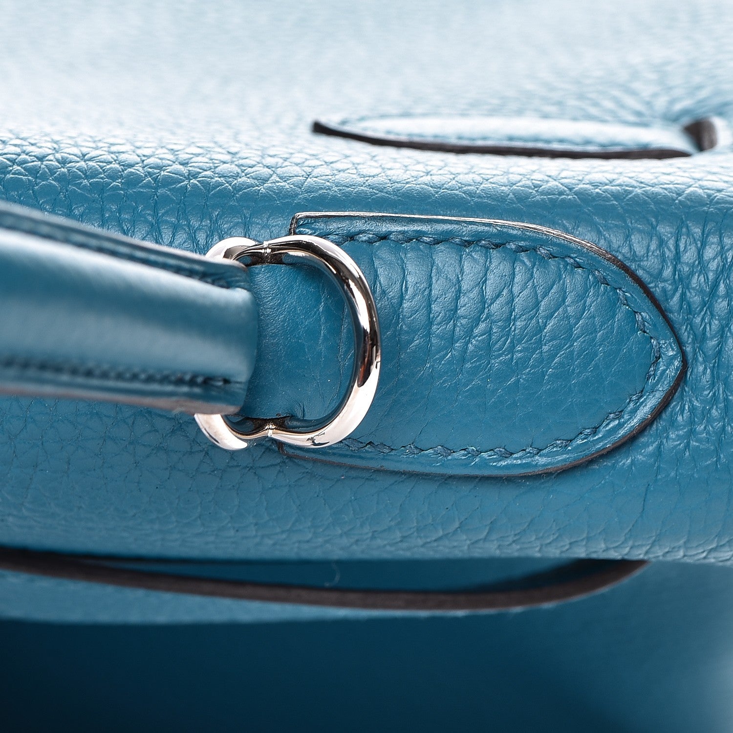 Hermes Togo Kelly Retourne 32 Bleu Izmir 25 of 35