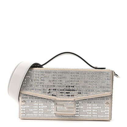 Fendi Strass FF 1974 Baguette Soft Trunk Ghiaia 1 of 10