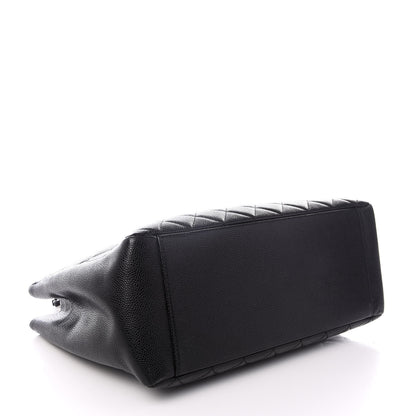 Chanel Caviar Quilted Grand Shopping Tote GST Black 3 of 8