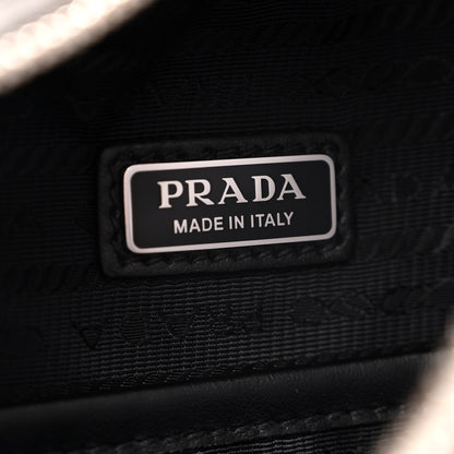 Prada Vitello Daino Logo Embossed Cross Sling Backpack Marmo 6 of 10
