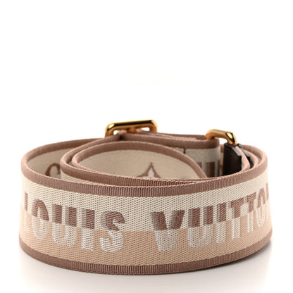 Louis Vuitton Jacquard Speedy Bandouliere 20 Shoulder Strap Beige Brown 2 of 3