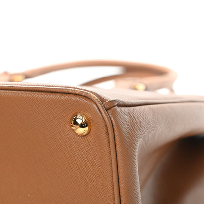 Prada Saffiano Medium Galleria Double Zip Tote Caramel 13 of 18