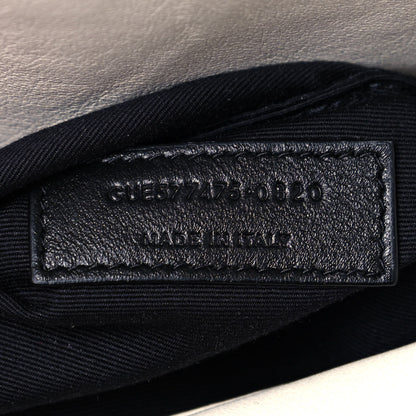 Saint Laurent Lambskin Quilted Medium Loulou Puffer Monogram Chain Satchel Crema Soft 7 of 12