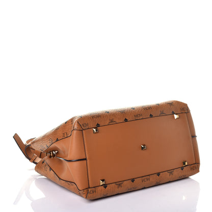 MCM Visetos Large Essential Tote Cognac 5 of 9