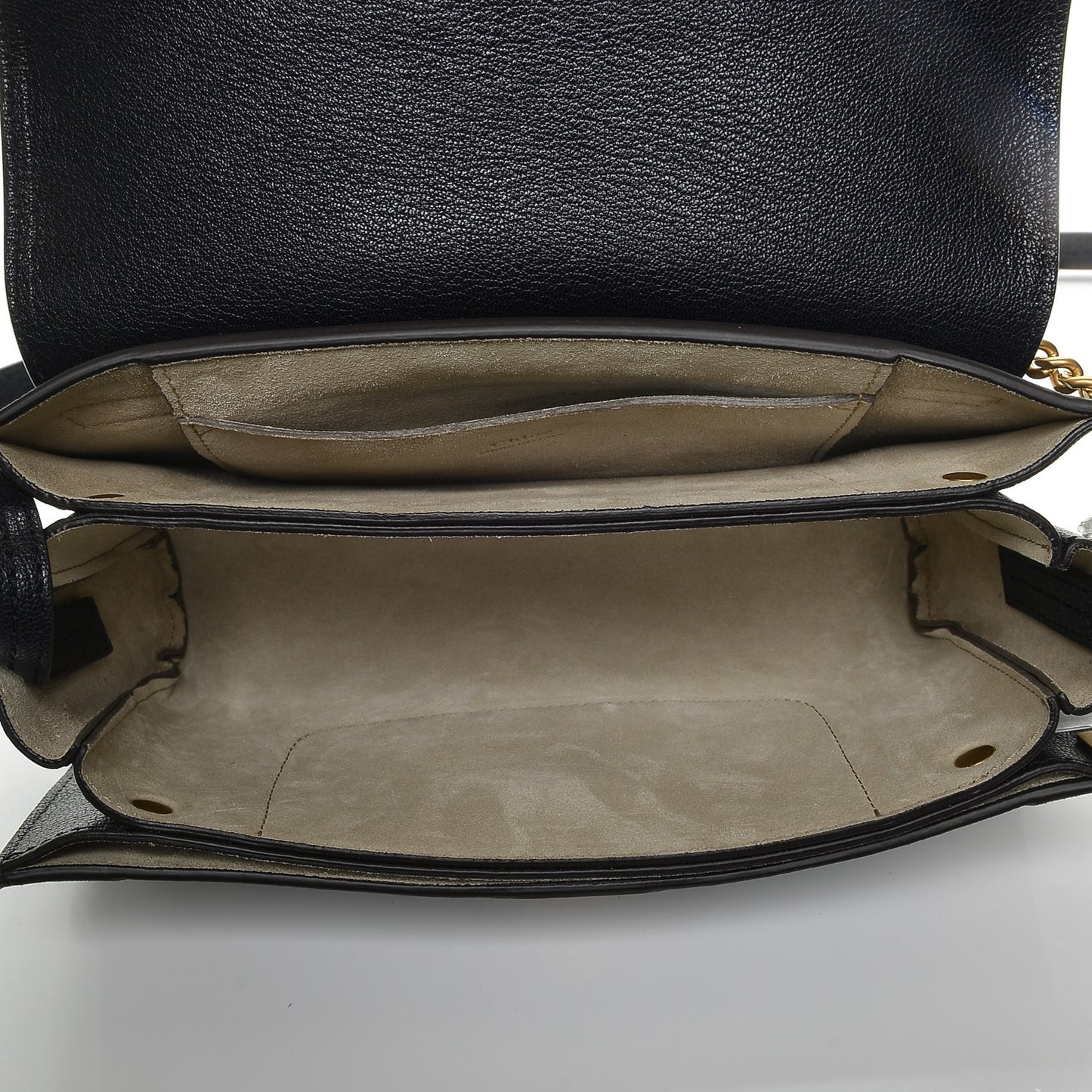 Calfskin Suede Floral Patchwork Studded Small Faye Shoulder Bag Full Blue