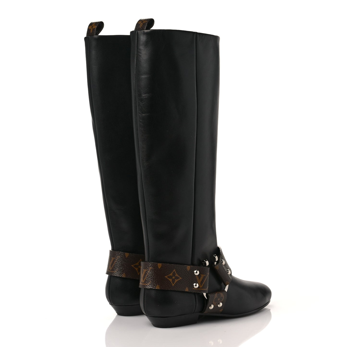 Calfskin Monogram Rhapsody High Boots 36 Black