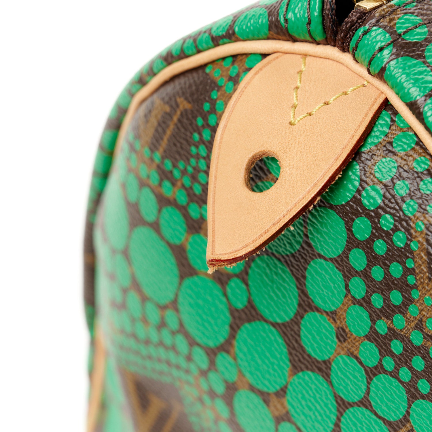 Louis Vuitton Monogram Kusama Town Speedy 30 Green 14 of 15