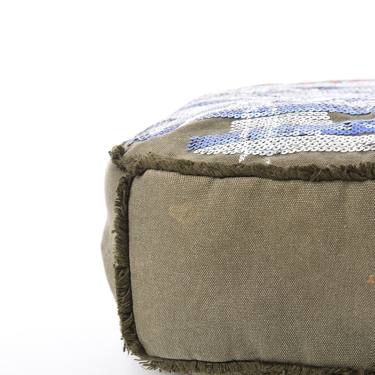 Canvas Sequins Cubano Trip Hobo Khaki