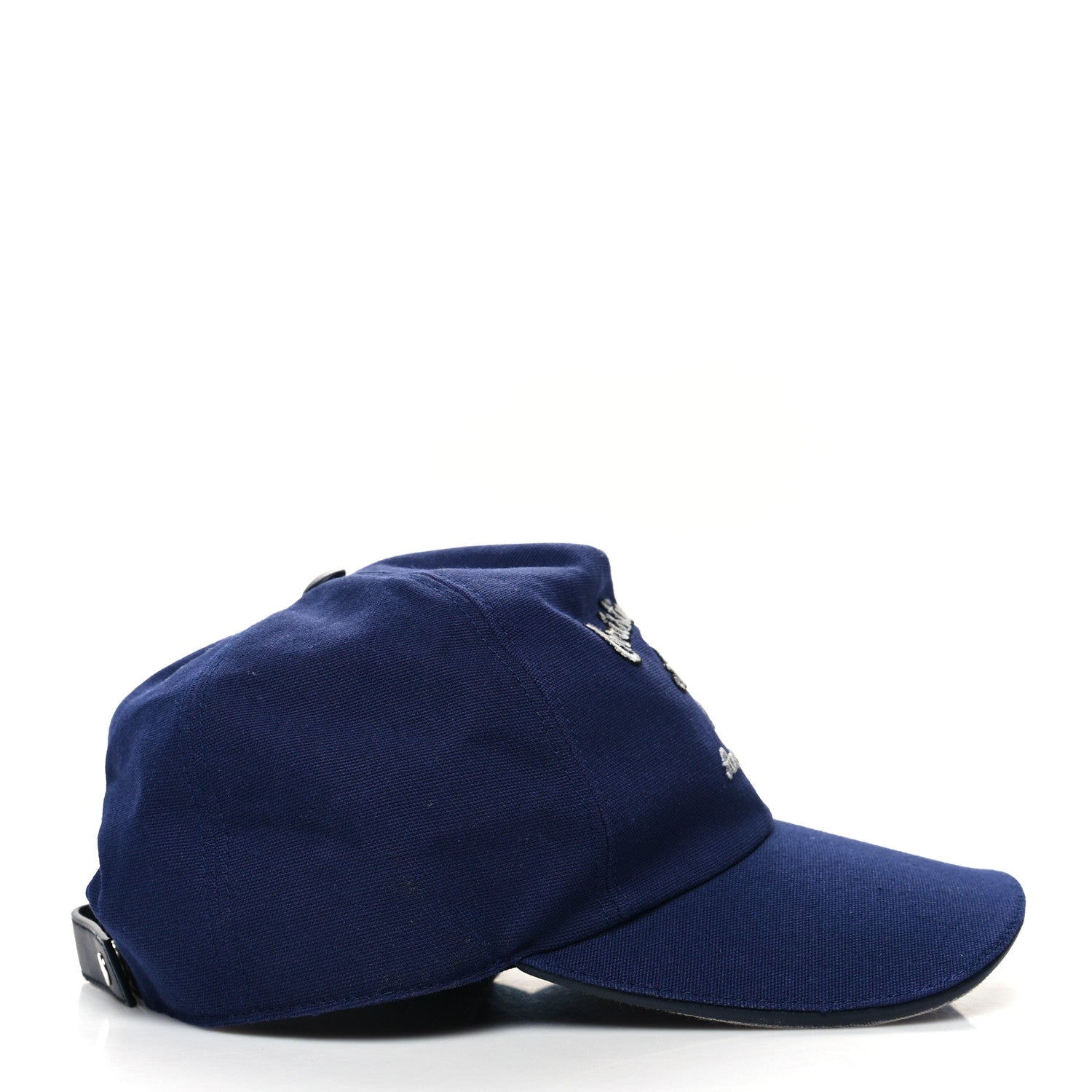 Christian Dior Cotton Embroided Baseball Cap M Blue 5 of 7