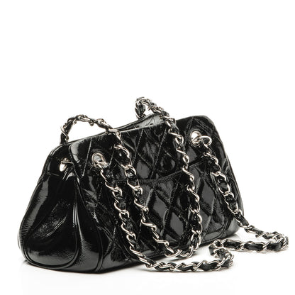 Chanel Patent Quilted Tote Black 3 of 7
