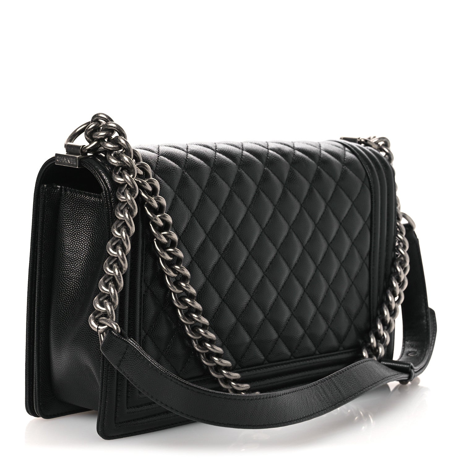 Chanel Caviar Quilted New Medium Boy Flap Black 3 of 12
