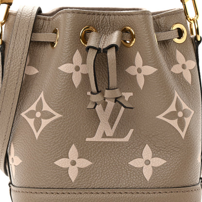 Louis Vuitton Empreinte Monogram Giant Nano Noe Tourterelle Creme 7 of 11
