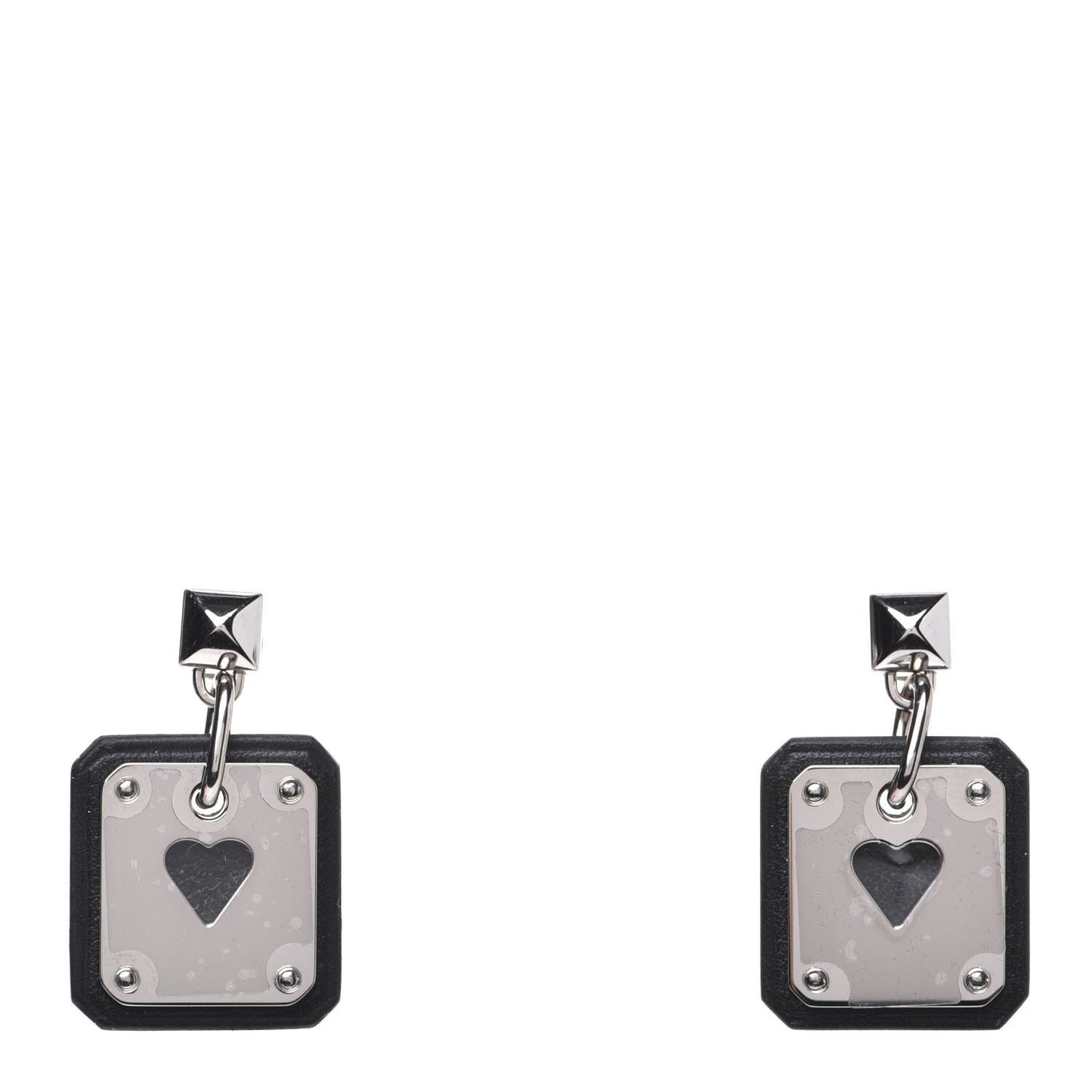 Palladium Swift As De Coeur Earrings Black